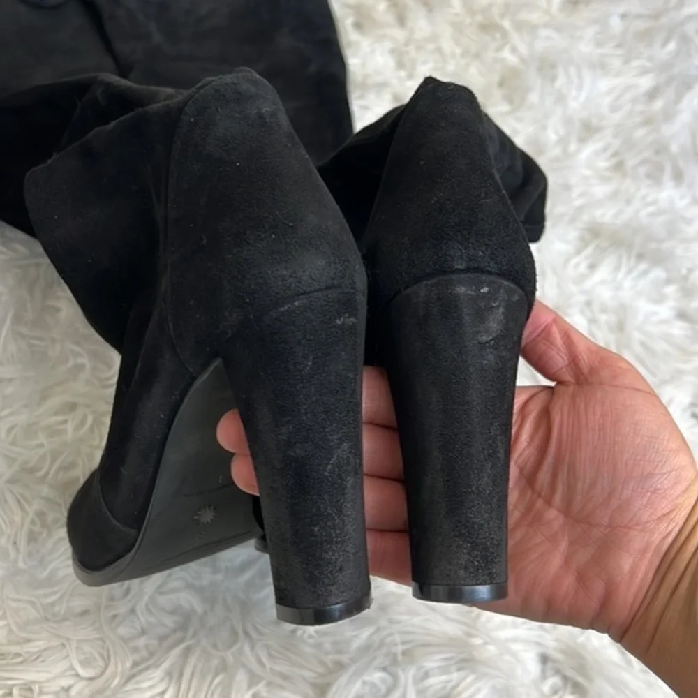 STUART WEITZMAN‎ BLACK OVER THE KNEE BOOTS